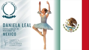 Daniela Leal González en el YAGP 2026, Houston, TX.